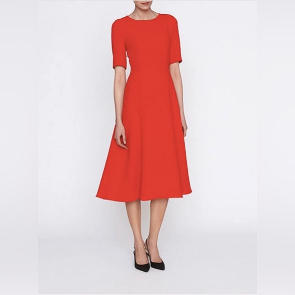 L.K. Bennett Red Cayla Dress - Picture 5 of 16